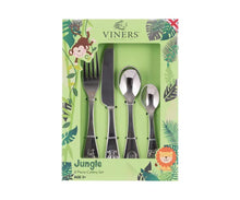 Load image into Gallery viewer, Jungle 4 piece Kids Cutlery Set | Viners | Hadley Green Home