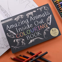 Load image into Gallery viewer, Amazing Animals Inside out colouring book, made in the uk, Button and Squirt | Hadley Green Home