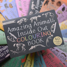 Load image into Gallery viewer, Amazing Animals Inside out colouring book, made in the uk, Button and Squirt | Hadley Green Home