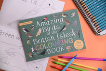 Load image into Gallery viewer, Amazing Birds of the British Isles colouring book for kids gifts | Button and Squirt | Hadley Green Home