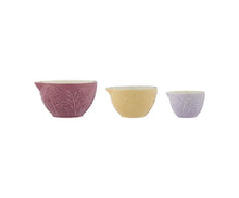 Load image into Gallery viewer, Three ceramic Mason Cash measuring bowls in different colours on a white background | Hadley Green Home