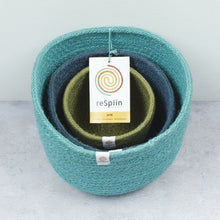 Load image into Gallery viewer, Jute Tall Basket Set – Ocean