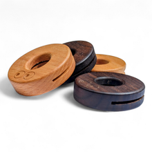 Load image into Gallery viewer, Set of wooden bag clips in different colours on a white background | Hadley Green Home