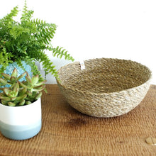 Load image into Gallery viewer, Large ReSpiin Natural seagrass home
decor bowl | Little Twidlets