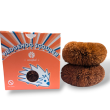 Load image into Gallery viewer, Hedgehog Coconut Scourers (2 pack) | Washing Up Scourers