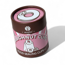 Load image into Gallery viewer, Container of doughnut-shaped food sealing clips with ecojiko branding on a white background | Hadley Green Home