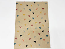 Load image into Gallery viewer, Beige rug with colorful heart patterns on a white background | Hadley Green Home