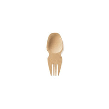 Load image into Gallery viewer, Wooden spoon and fork set on a white background | Little Twidlets