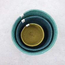 Load image into Gallery viewer, Jute Tall Basket Set – Ocean