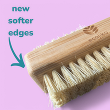 Load image into Gallery viewer, Bamboo brush with softer edges on a pink background, featuring the brand 'ecoJiko'. | Hadley Green Home