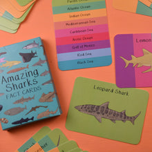 Load image into Gallery viewer, Amazing Sharks Fact Cards Leopard Shark | Button and Squirt | Hadley Green Home