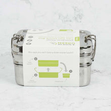 Load image into Gallery viewer, Panna – Two Tier Rectangle Lunch Box with Mini Container