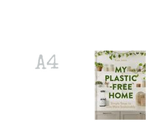 Load image into Gallery viewer, Size Comparison for My Plastic Free Home book next to an A4 sheet. | Hadley Green Home