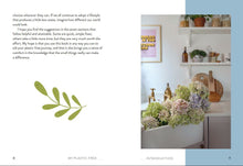 Load image into Gallery viewer, Page from a book titled 'My Plastic Free Home' with text and a kitchen scene. | Hadley Green Home