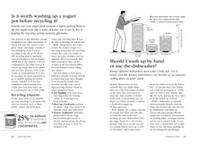 Load image into Gallery viewer, Page from Is it Really Green book about recycling yogurt pots, with text and an illustration of a person sorting containers. | Hadley Green Home