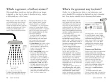 Load image into Gallery viewer, Page from it is Really Green book comparing showering and bathing as well as what's the greenest way to shave | Hadley Green Home