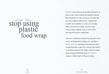Load image into Gallery viewer, Text on a white background discussing alternatives to plastic food wrap, including beeswax wraps. Sustain by Christina Strutt | Hadley Green Home