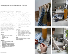 Load image into Gallery viewer, Recipe for homemade lavender cream cleaner with images of ingredients and preparation. | Hadley Green Home