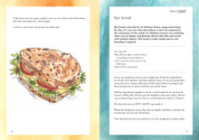 Load image into Gallery viewer, Recipe for rye bread with a sandwich illustration on a colorful background | Hadley Green Home