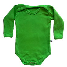Load image into Gallery viewer, Bright Green beeboobuzz baby vest with long sleeves | Hadley Green Home