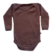 Load image into Gallery viewer, Beeboobuzz Long sleeved Baby Vest autumn brown | Hadley Green Home