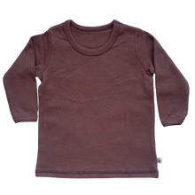 Load image into Gallery viewer, Beeboobuzz long sleeved organic t-shirt made in the uk brown | Hadley Green Home