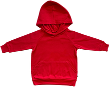 Load image into Gallery viewer, Beeboobuzz kids red organic cotton GOTS certified hoodie | Hadley Green Home