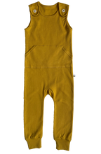 Load image into Gallery viewer, Beeboobuzz mustard dungarees for children | Hadley Green Home