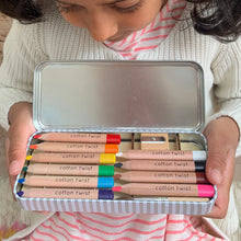 Load image into Gallery viewer, Cotton Twist Watercolour pencils in tin | Little Twidlets