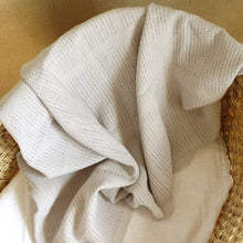 Load image into Gallery viewer, Grey cellular Bright bots blankets | Hadley Green Home