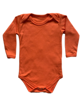Load image into Gallery viewer, Beeboobuzz Long sleeved Baby Vest Orange | Hadley Green Home