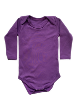 Load image into Gallery viewer, Beeboobuzz Long sleeved Baby Vest Purple | Hadley Green Home