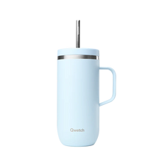 Load image into Gallery viewer, Insulated Stainless Steel Cold Cup With Handle – Pastel Blue – 600ml