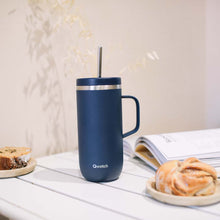 Load image into Gallery viewer, Insulated Stainless Steel Cold Cup With Handle – Granite Blue – 600ml