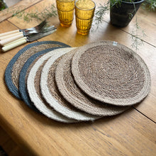 Load image into Gallery viewer, Set of 6 Seagrass & Jute Tablemats - Naturals Table set | Hadley Green Home