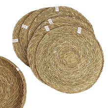 Load image into Gallery viewer, Seagrass Tablemats with Holder - Set of 6 - Natural | Hadley Green Home