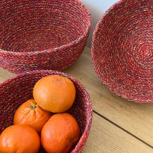 Load image into Gallery viewer, Basket bowls used as a fruit bowl with oranges in | REspiin | Hadley Green Home
