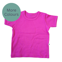 Load image into Gallery viewer, Pink t-shirt on a white background with a 'More Colours' label. Beeboobuzz | Hadley Green Home