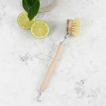 Load image into Gallery viewer, Wooden Replaceable Head Dish Brush - Plant Based Bristles