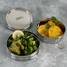 Load image into Gallery viewer, Two Tier Round Lunch Box