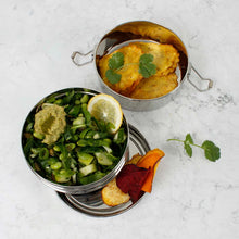 Load image into Gallery viewer, Two Tier Round Lunch Box
