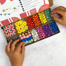 Load image into Gallery viewer, Rainbow & Flower Bracelet Making Kit