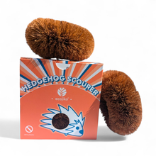 Load image into Gallery viewer, Hedgehog Coconut Scourers (2 pack) | Washing Up Scourers