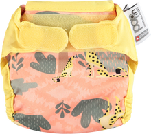Load image into Gallery viewer, Pop-in Reusable Newborn Cloth Nappy  Cheetah Little Twidlets