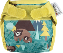 Load image into Gallery viewer, Pop-in Reusable Newborn Cloth Nappy Bear Little Twidlets
