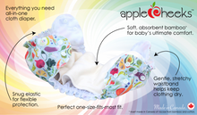 Load image into Gallery viewer, AppleCheeks All in One Reusable Nappy | Hadley Green Home