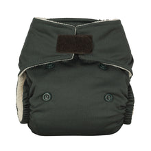 Load image into Gallery viewer, Baba and Boo reusable newborn cloth nappy graphite black grey dark grey | Hadley Green Home