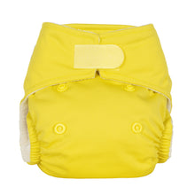 Load image into Gallery viewer, Baba and Boo reusable newborn cloth nappy jasmine bright yellow | Hadley Green Home