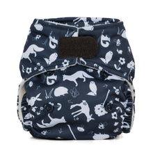 Load image into Gallery viewer, Baba and Boo reusable cloth nappy little twidlets nightfall animals