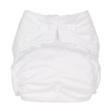 Load image into Gallery viewer, baba and boo reusable one size cloth nappy cotton white | Hadley Green Home